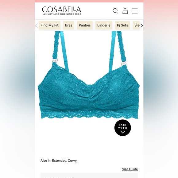 Cosabella Maternity Never Say Never Mommie Nursing bra, size M - Picture 4 of 4